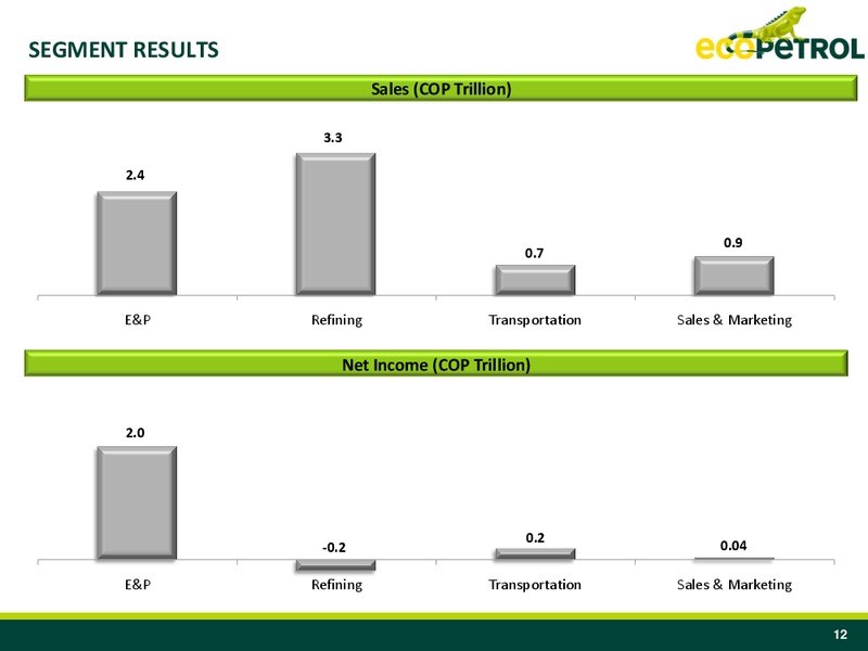Q1 2010 Earnings Call – Ecopetrol S.A. – slide 12