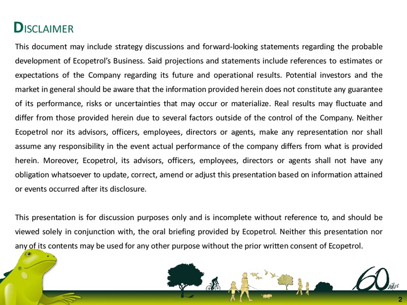 Q1 2011 Earnings Call – Ecopetrol S.A. – slide 2