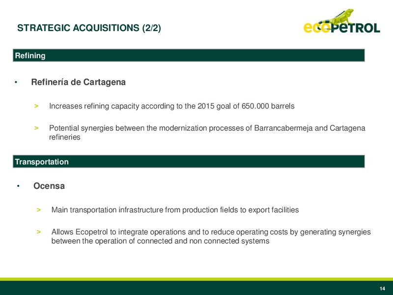 Q1 2009 Earnings Call – Ecopetrol S.A. – slide 13