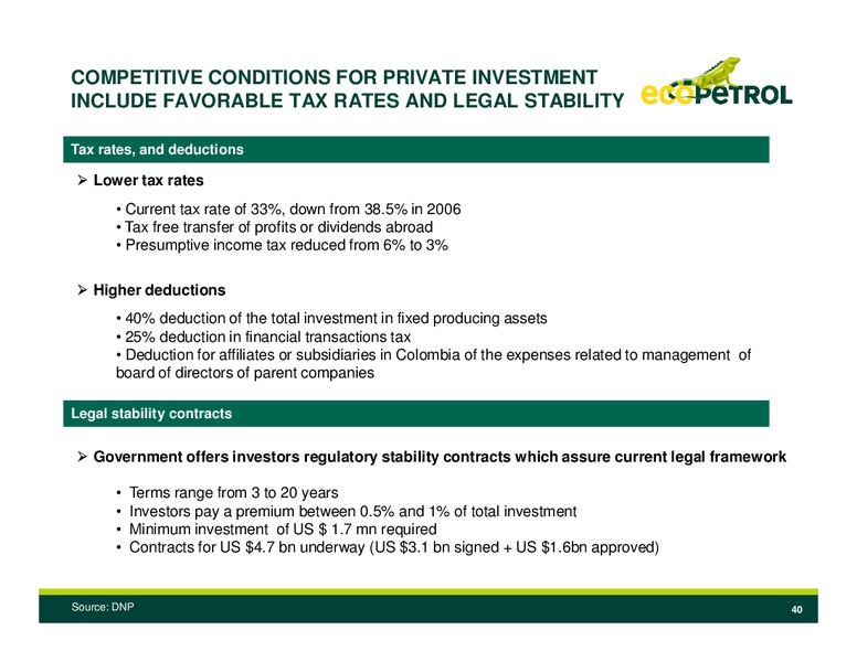 CalGEMs Global Emerging Markets Conference – Ecopetrol S.A. – slide 39