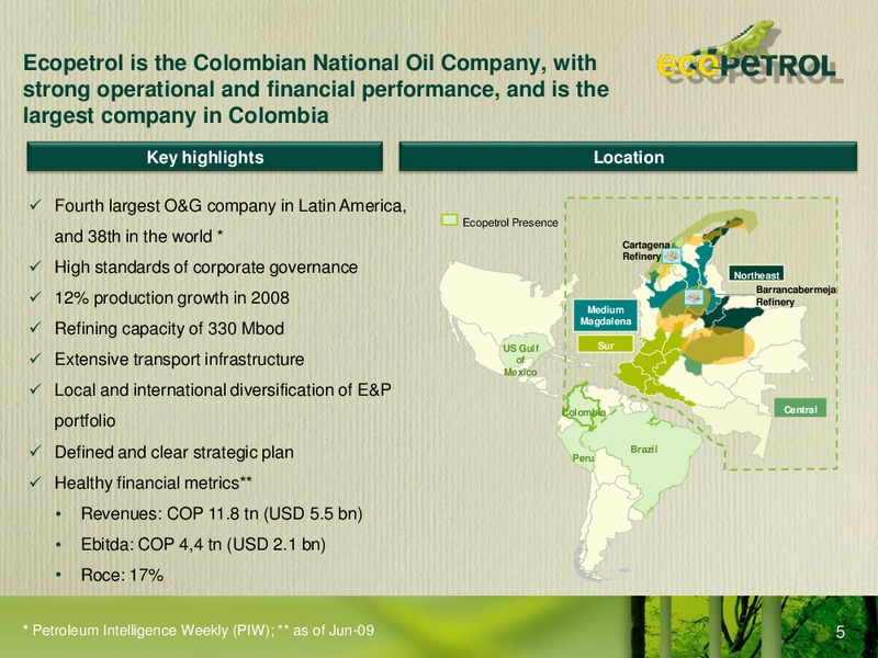 Colombia Infrastructure Conference – Ecopetrol S.A. – slide 4