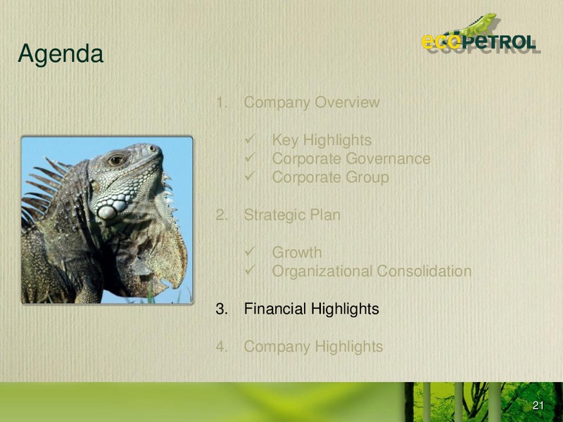 Colombia Infrastructure Conference – Ecopetrol S.A. – slide 20