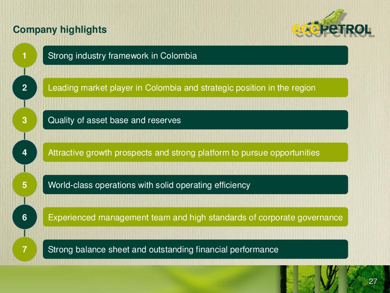 Colombia Infrastructure Conference – Ecopetrol S.A. – slide 26