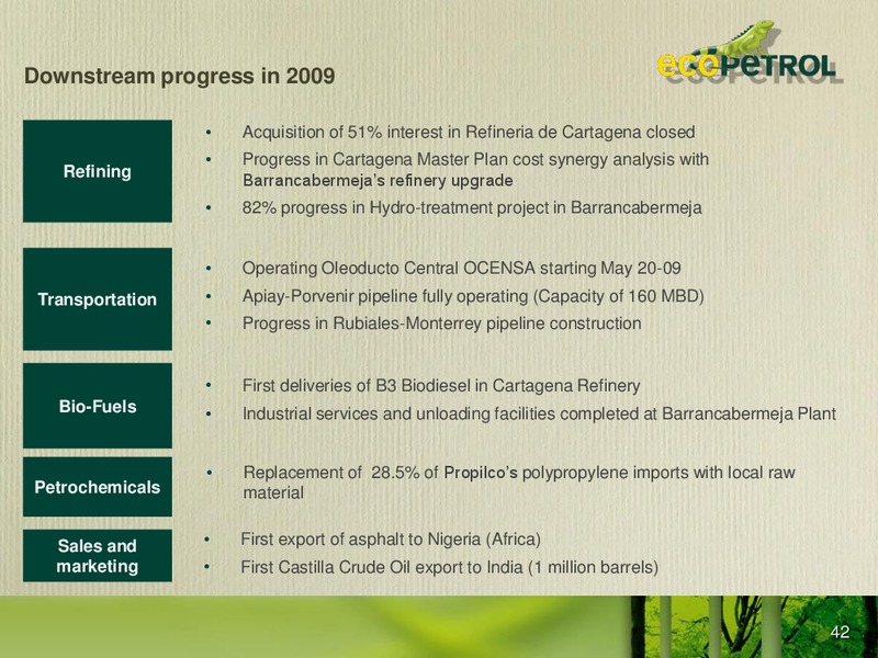 Colombia Infrastructure Conference – Ecopetrol S.A. – slide 41