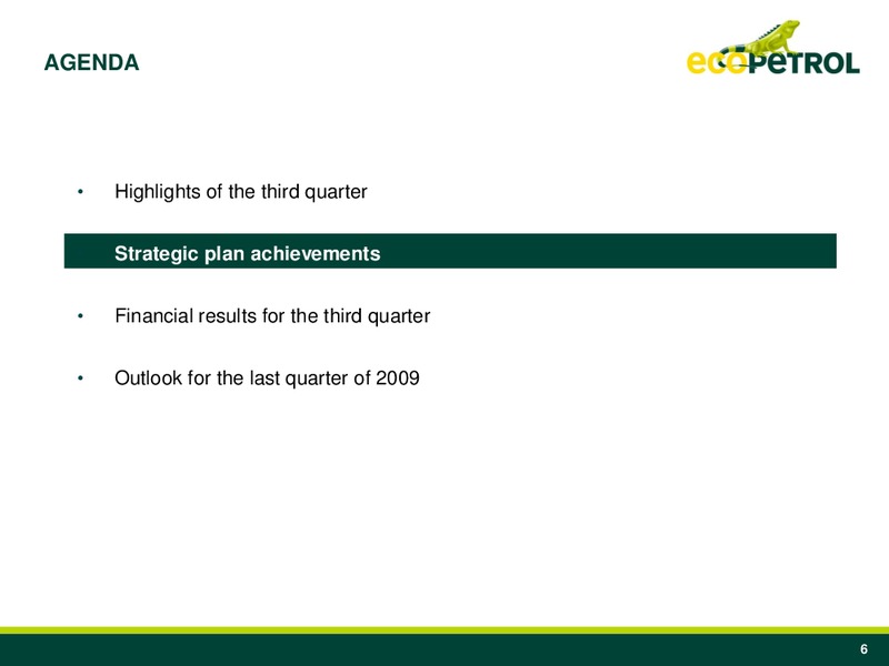 Q3 2009 Earnings Call – Ecopetrol S.A. – slide 5