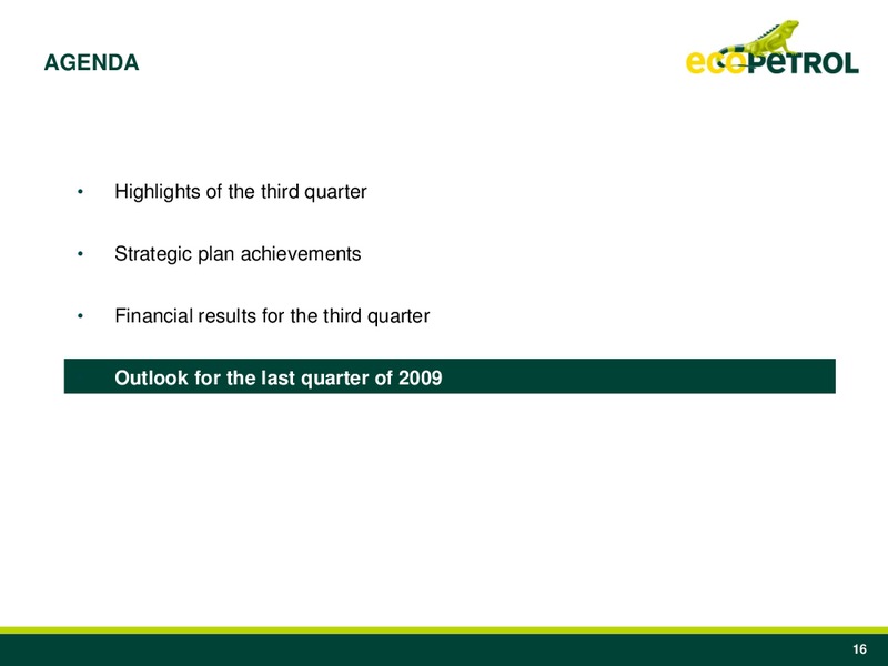 Q3 2009 Earnings Call – Ecopetrol S.A. – slide 15