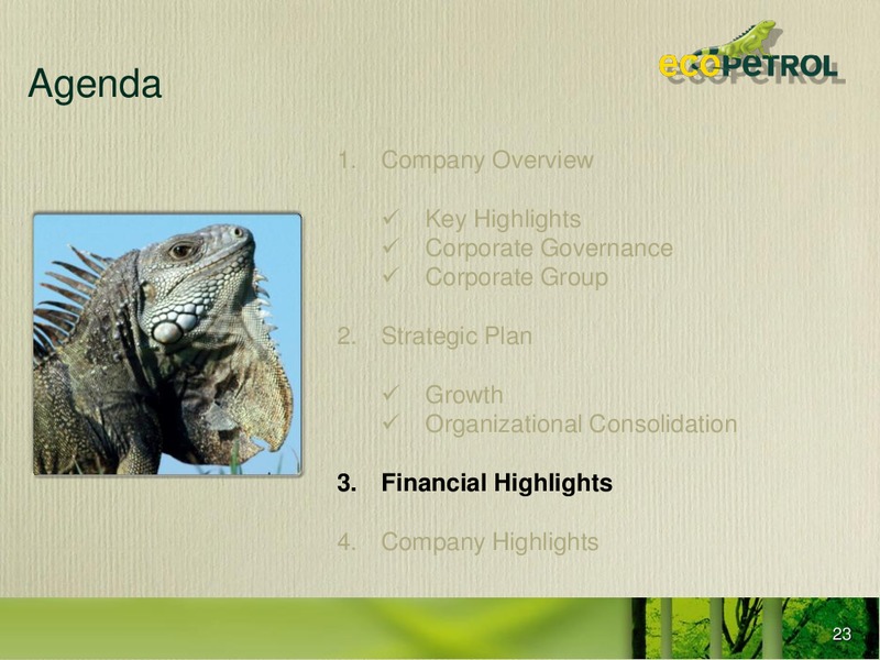 October 2009 Investor Presentation – Ecopetrol S.A. – slide 22