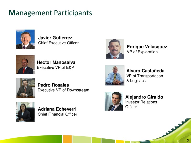 Q2 2012 Earnings Call – Ecopetrol S.A. – slide 3