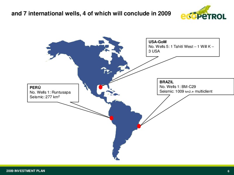 2009 Investment Plan – Ecopetrol S.A. – slide 6