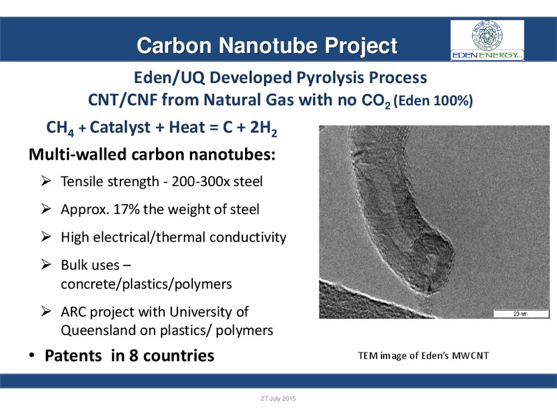 JULY 2015 INVESTOR PRESENTATION – Eden Energy – slide 3