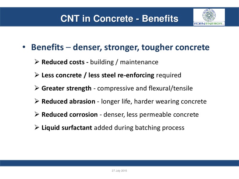 JULY 2015 INVESTOR PRESENTATION – Eden Energy – slide 7