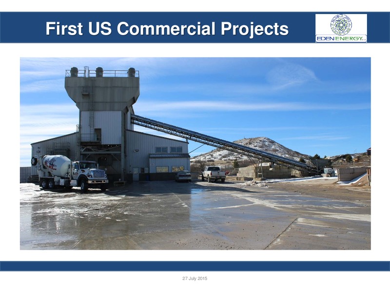 JULY 2015 INVESTOR PRESENTATION – Eden Energy – slide 10