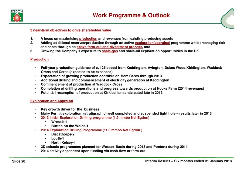 Business Update – Egdon Resources Plc – slide 20