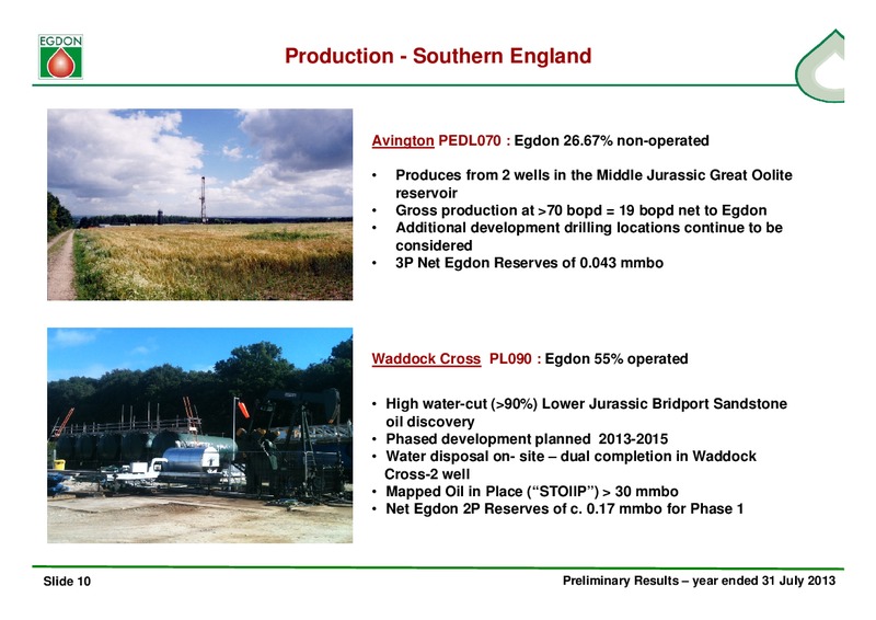 Business Update – Egdon Resources Plc – slide 10