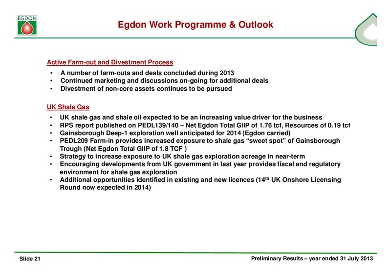 Business Update – Egdon Resources Plc – slide 21