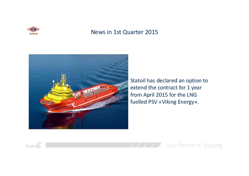Q1 2015 RESULTS – Eidesvik Offshore Asa – slide 3
