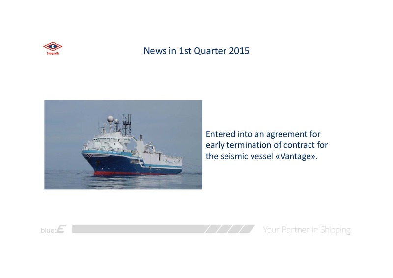 Q1 2015 RESULTS – Eidesvik Offshore Asa – slide 4