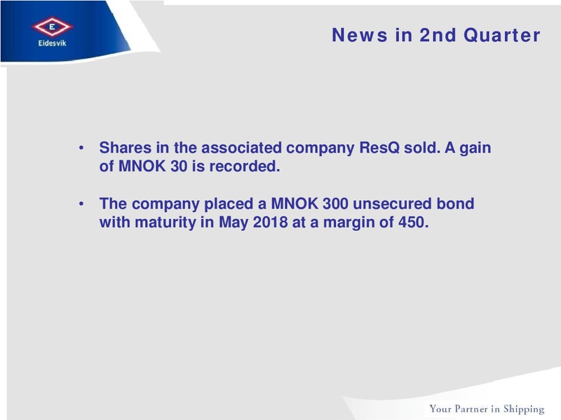 Q2 2013 EARNINGS CALL – Eidesvik Offshore Asa – slide 2