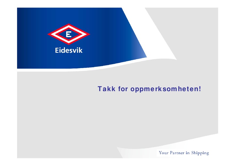 NOVEMBER 2010 INVESTOR PRESENTATION – Eidesvik Offshore Asa – slide 17