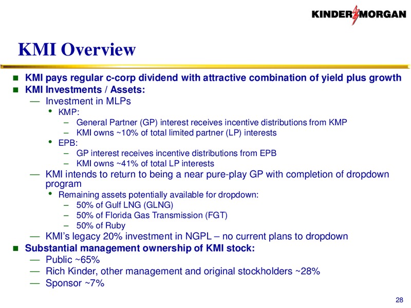 Wells Fargo 12th Annual MLP Pipeline Energy Conference – El Paso Pipeline Partners, L.P. – slide 27