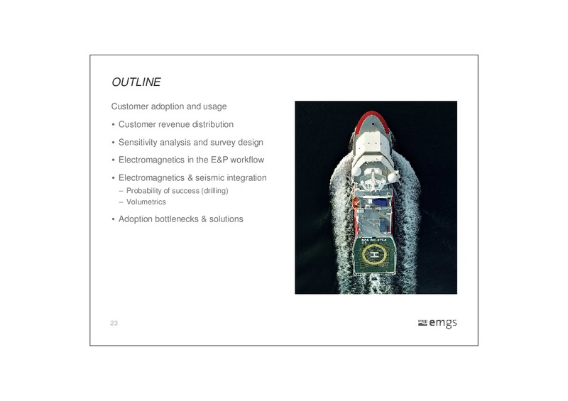 CAPITAL MARKETS DAY – Electromagnetic Geoservices – slide 23