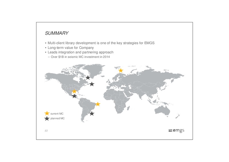 CAPITAL MARKETS DAY – Electromagnetic Geoservices – slide 83