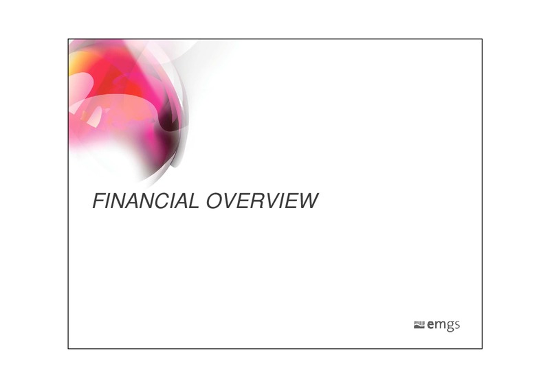 Second Quarter 2014 Results – Electromagnetic Geoservices – slide 3