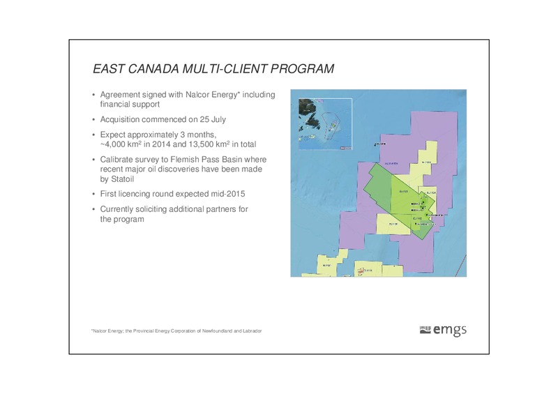 Second Quarter 2014 Results – Electromagnetic Geoservices – slide 11