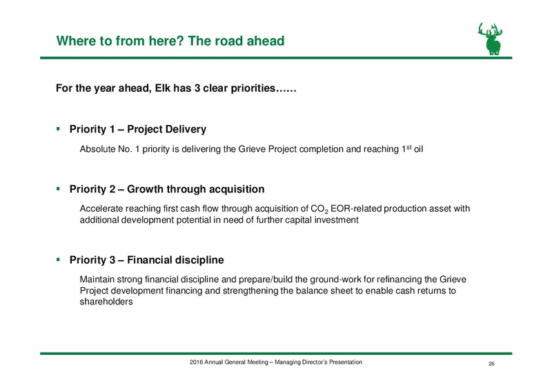2016 Annual General Meeting – Elk Petroleum Limited – slide 25