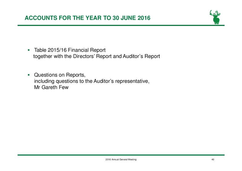 2016 Annual General Meeting – Elk Petroleum Limited – slide 39