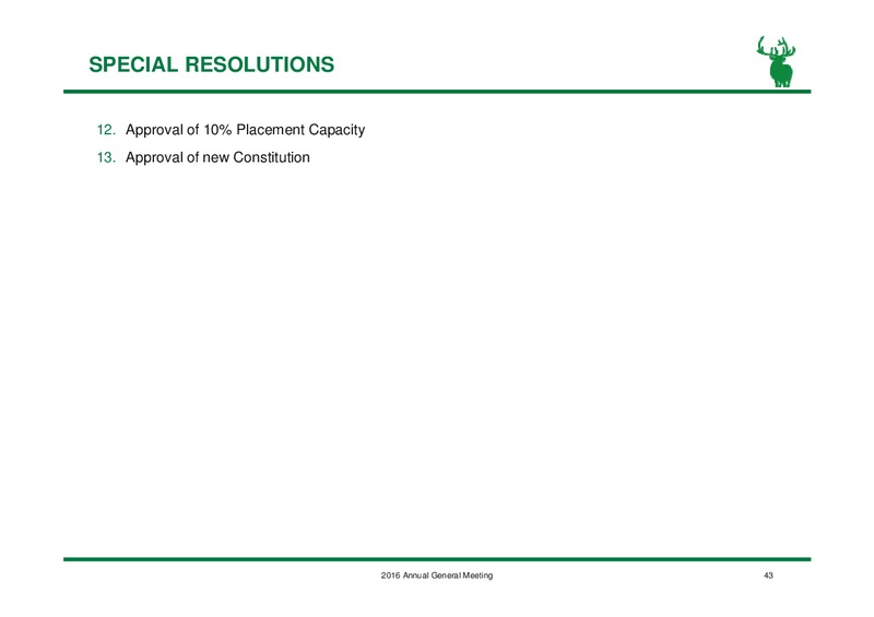 2016 Annual General Meeting – Elk Petroleum Limited – slide 42