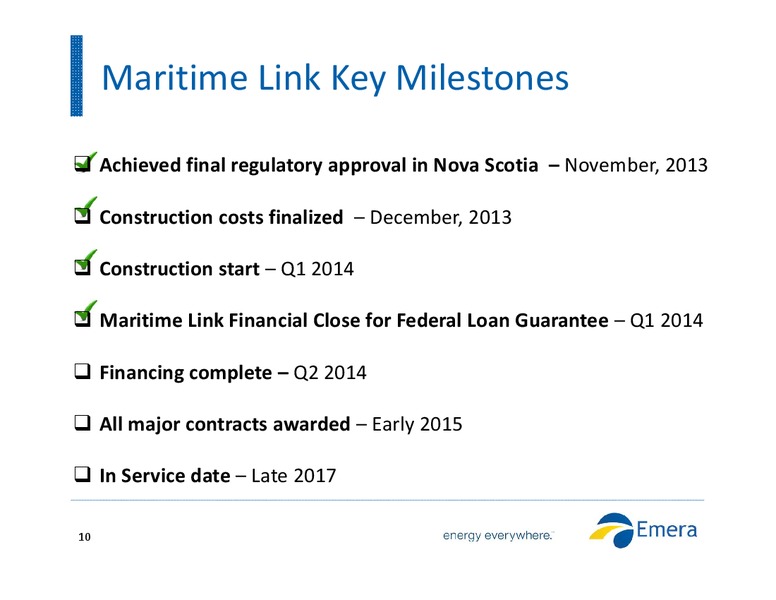 INVESTOR PRESENTATION – Emera – slide 9