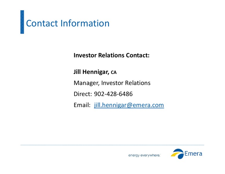 INVESTOR PRESENTATION – Emera – slide 27