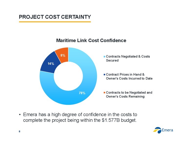JULY 2015 INVESTOR PRESENTATION – Emera – slide 8