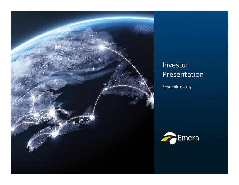 Investor Presentation – Emera – slide 1