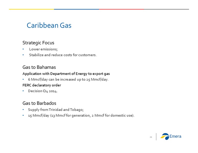 Investor Presentation – Emera – slide 20