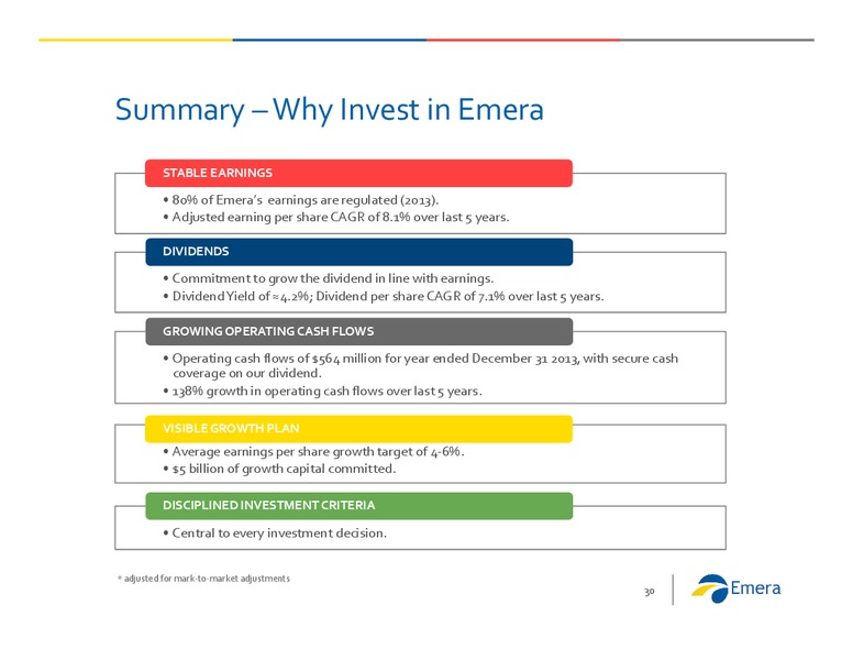 Investor Presentation – Emera – slide 29