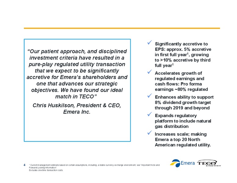 Emera to Acquire TECO Energy Building – Emera – slide 3