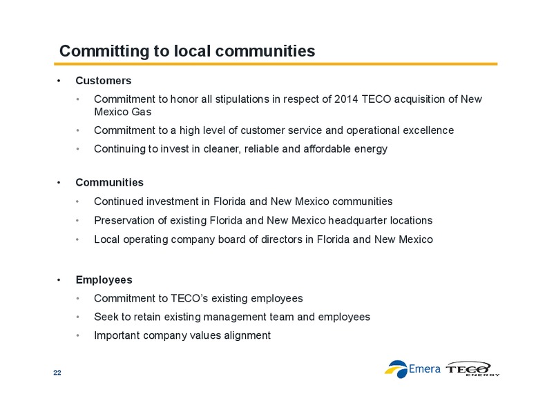 Emera to Acquire TECO Energy Building – Emera – slide 21
