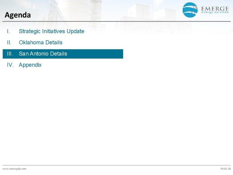 August 2018 Investor Presentation – Emerge Energy Services – slide 17