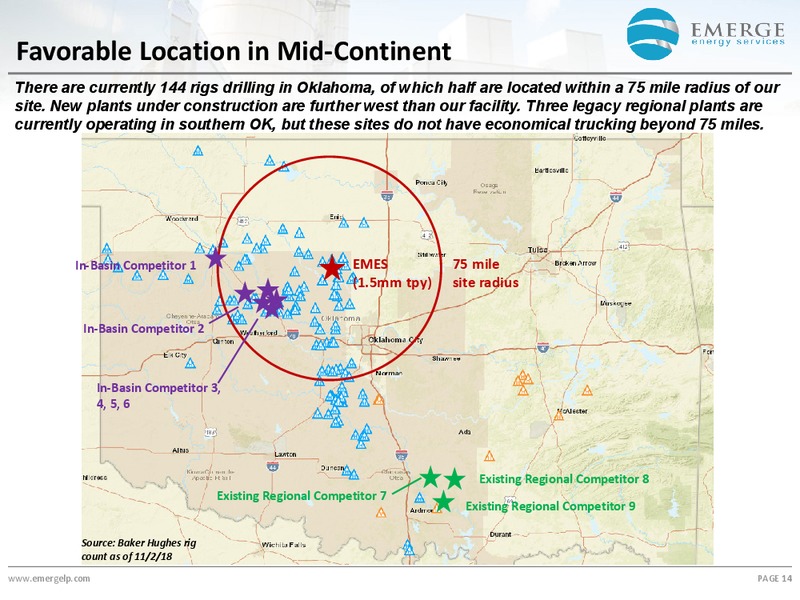Investor Presentation – Emerge Energy Services – slide 13