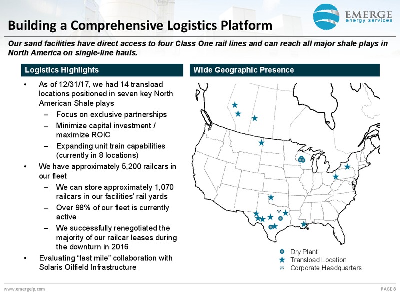 January 2018 Investor Presentation – Emerge Energy Services Lp – slide 7