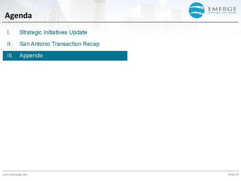 March 2018 Investor Presentation – Emerge Energy Services Lp – slide 20