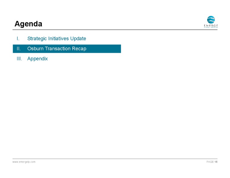 June 2017 Investor Presentation – Emerge Energy Services Lp – slide 14