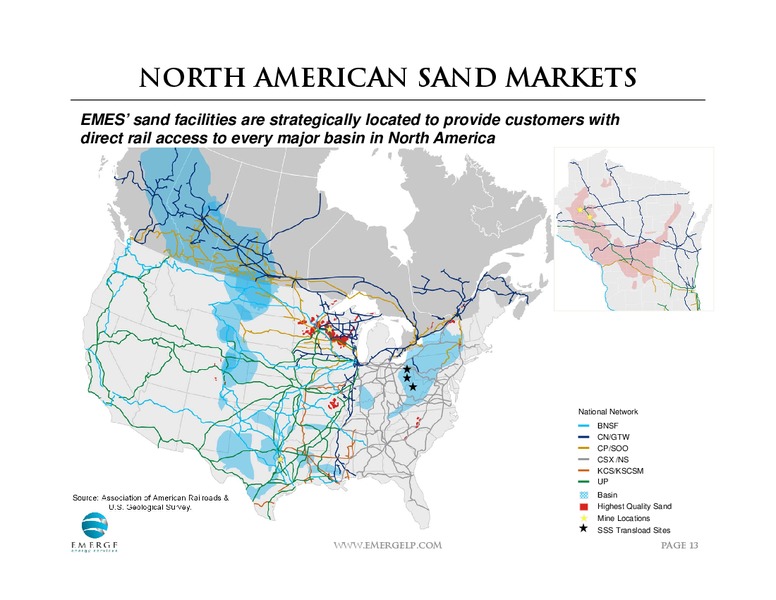 AUGUST 2013 INVESTOR PRESENTATION – Emerge Energy Services Lp – slide 12