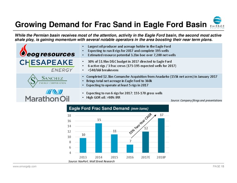 2Q 2017 Earnings Update – Emerge Energy Services Lp – slide 14