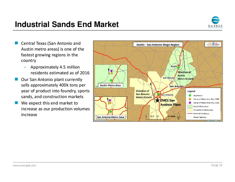 2Q 2017 Earnings Update – Emerge Energy Services Lp – slide 16