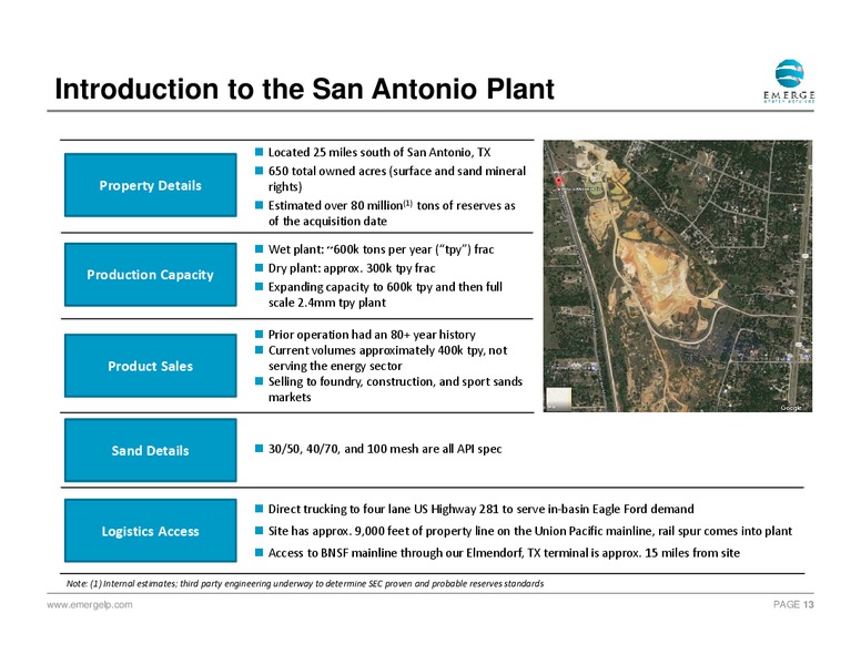 August 2017 Investor Presentation – Emerge Energy Services Lp – slide 12