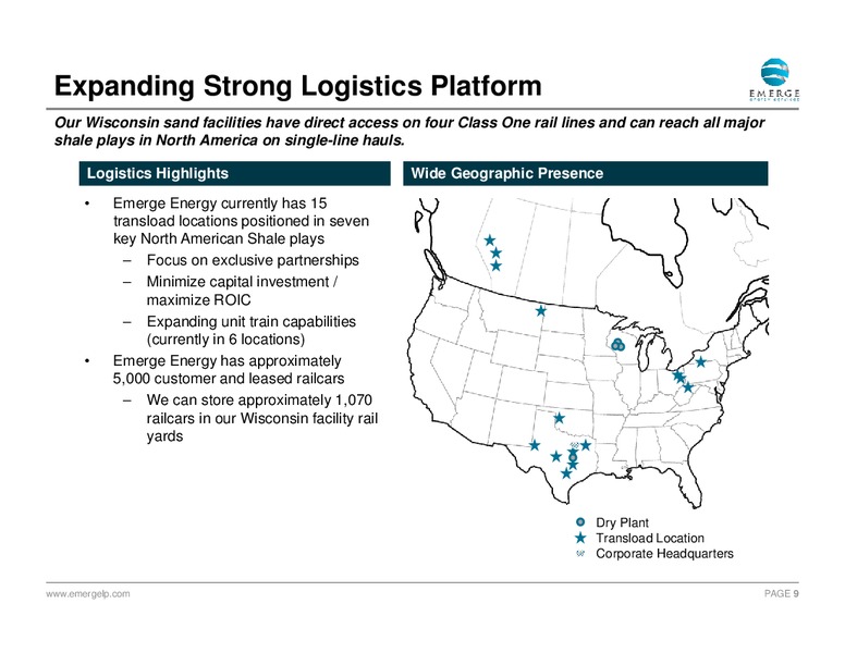 August 2015 Investor Presentation – Emerge Energy Services Lp – slide 8