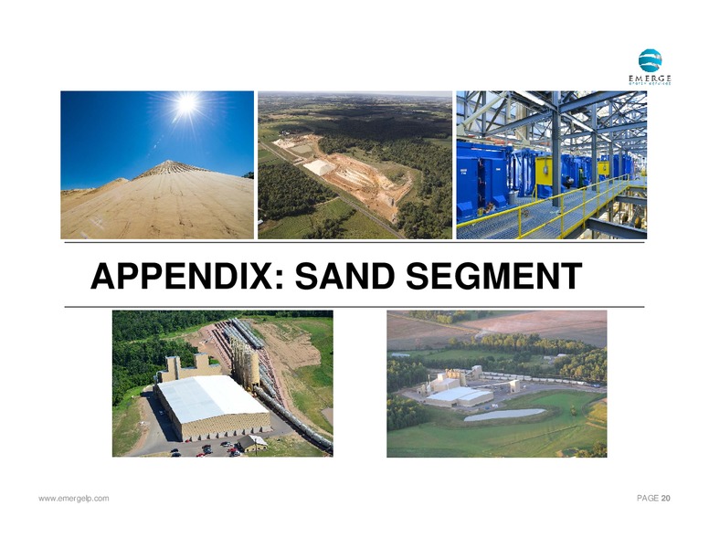 September 2015 Investor Presentation – Emerge Energy Services Lp – slide 19